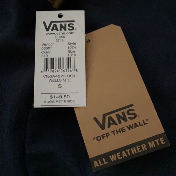 NEW VANS Well MTE Coat Warm Jacket Parka Men’s Size S Small - Picture 6 of 7